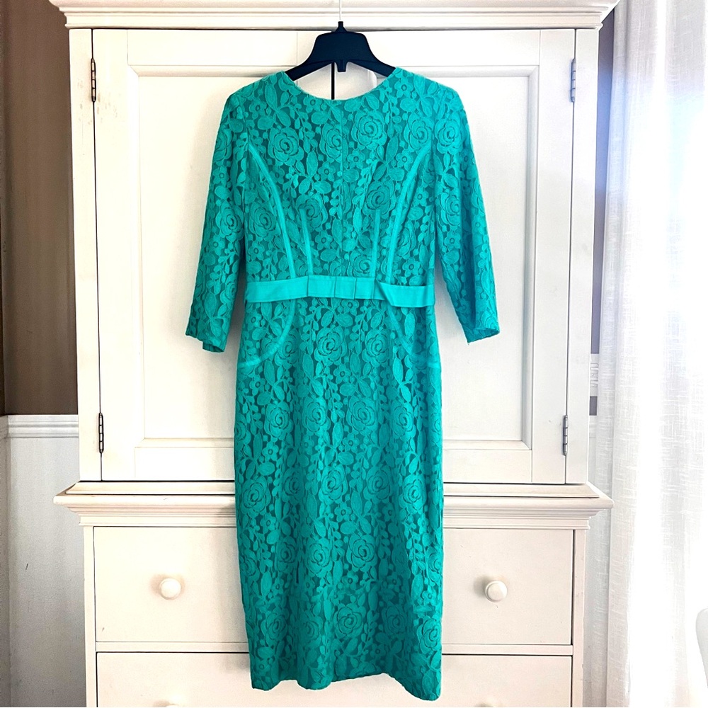 Taylor Teal Lace Dress
